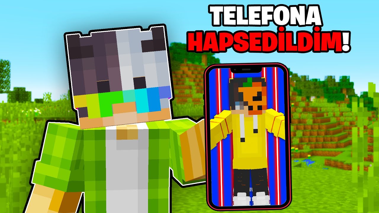 Arkadaşlarım beni TELEFONA Hapsetti! - Minecraft