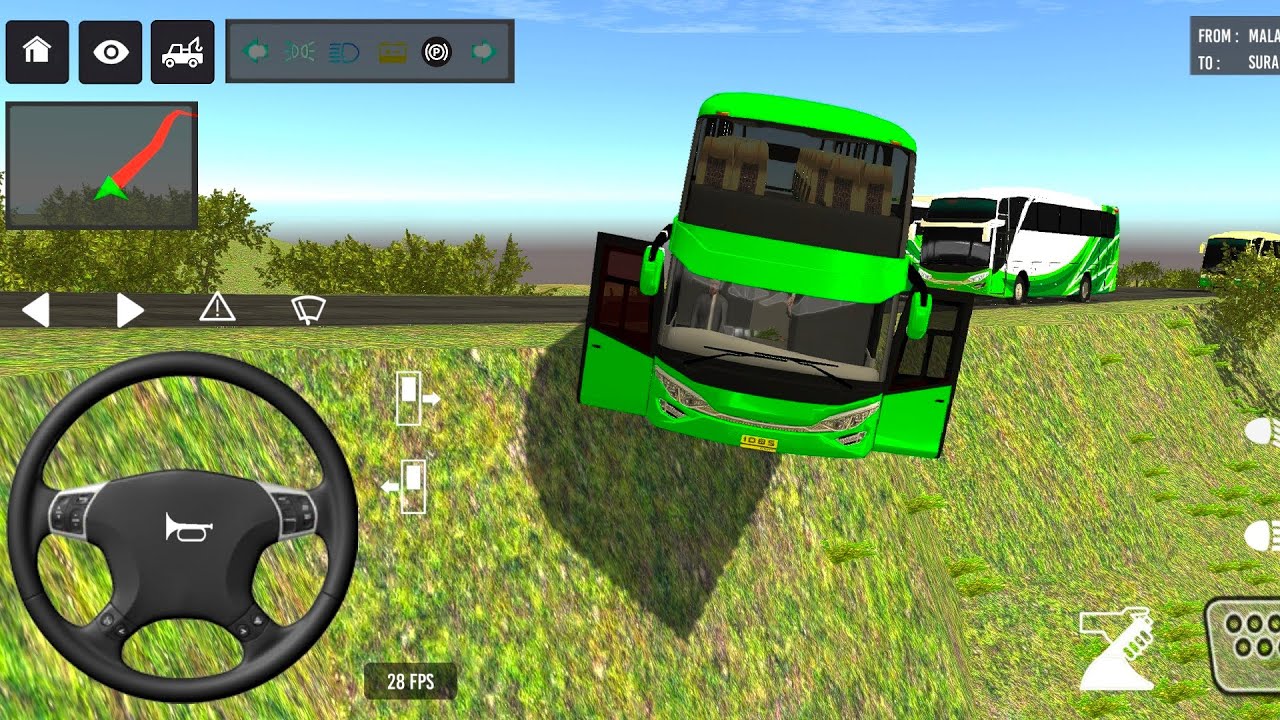 Euro Bus Driving Game Public Transportation 2025 Indonesia Bus Simulator New Android Gameplay #1m 