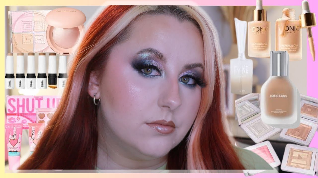FULL FACE OF NEW PRODUCTS | HAUS LABS, ICONIC LONDON, PLOUISE & MORE | CHELSEA BAXTER