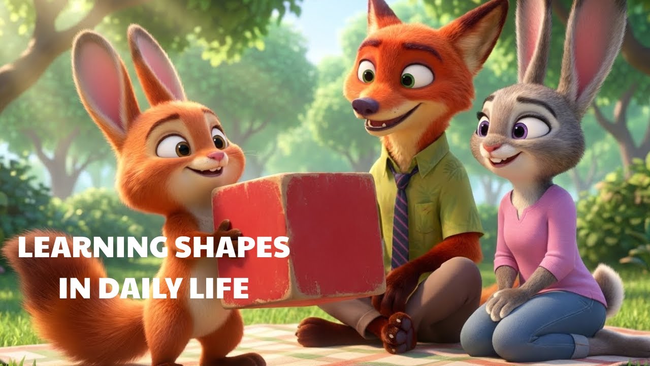 Zootopia 2 | Learning Shapes in Daily Life with Nick, July & Baby   | Nick, July & Their Baby