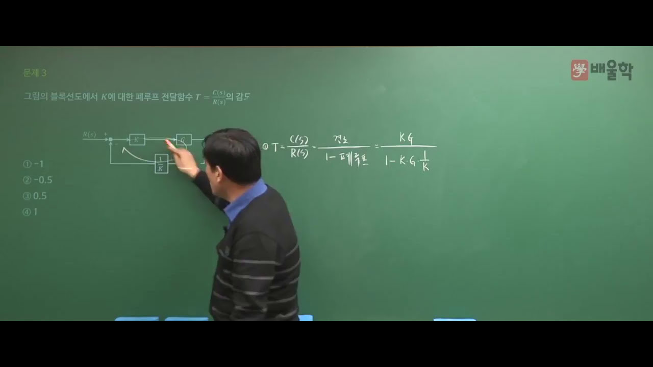 [전기기사 필기] 2016년 3회 제어공학 기출문제 풀이 01 - 윤석만 기술사
