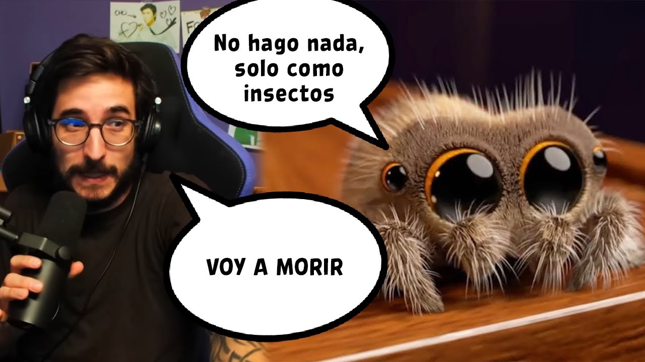 Eric tiene FOBIA a las arañas