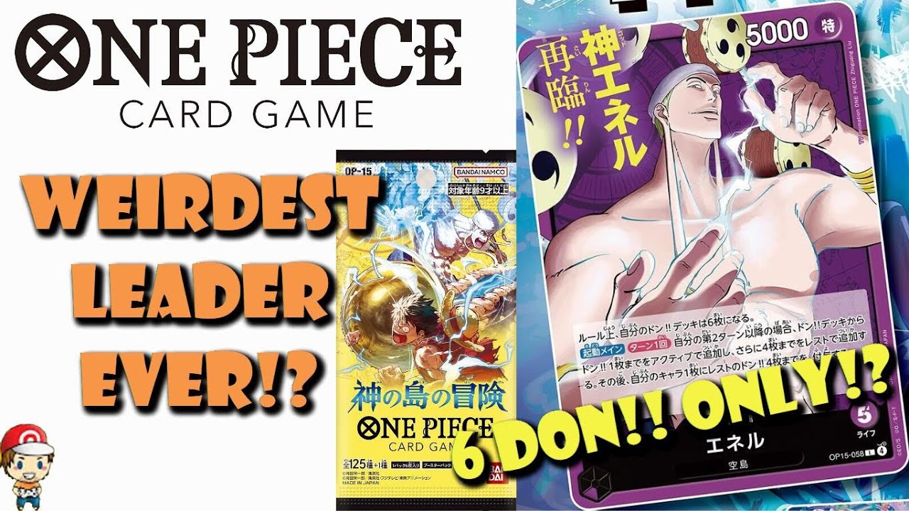 New Enel is the Weirdest Leader EVER! Only 6 DON!! Still Cracked!? (One Piece TCG News)