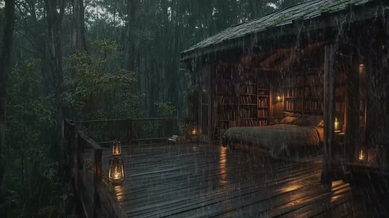 Forest Rain Sounds for Sleep | Insomnia Relief & Deep Relaxation, No Music