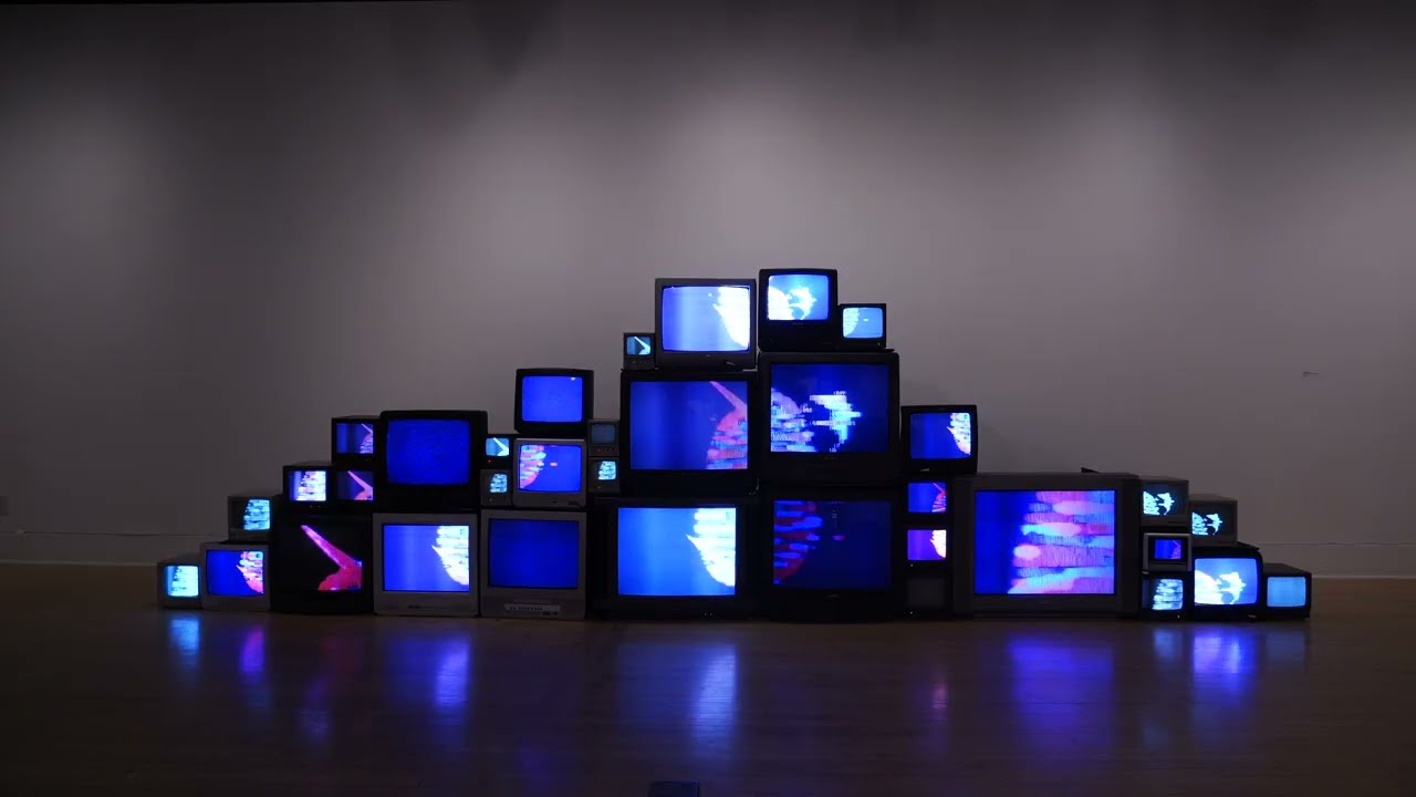 Watch More TV a video sculpture installation by Animoscillator