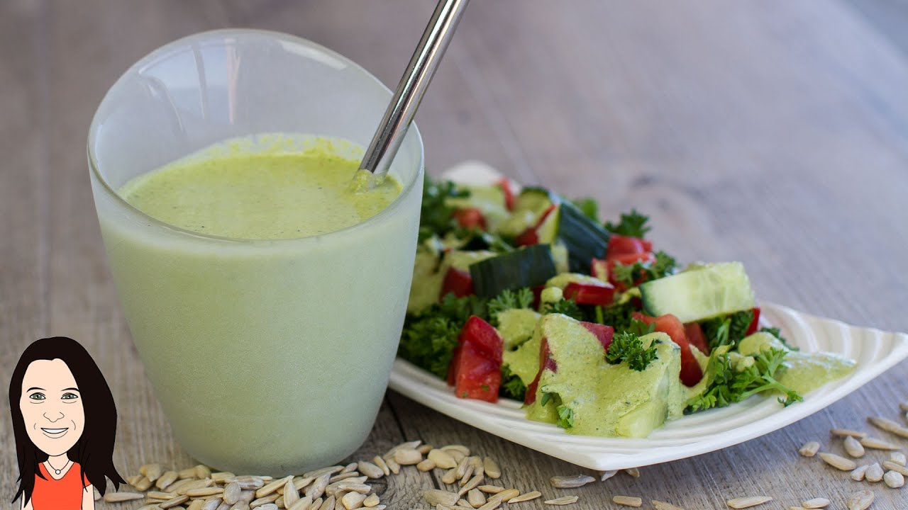 Vegan Sunflower Seed Ranch Dressing - NO OIL RECIPE!