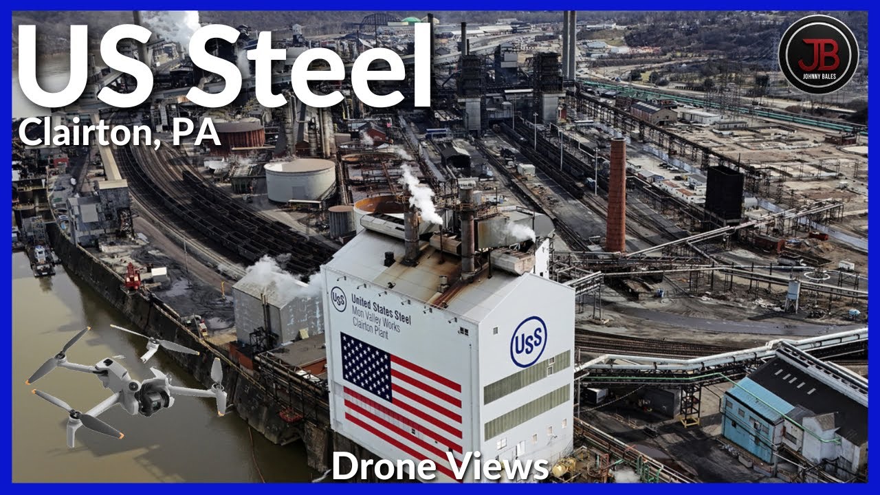 U.S. Steel Mon Valley Works from Above | Clairton, PA Drone Footage