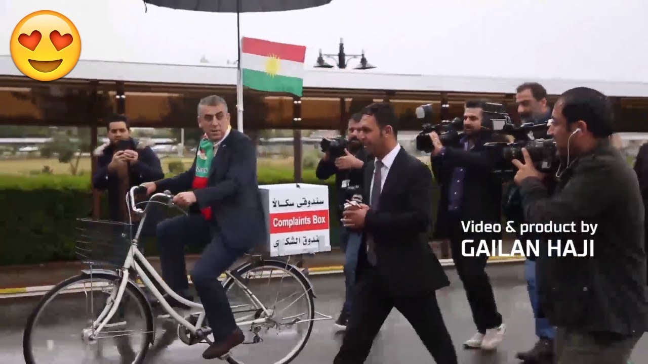 Jalal Pareshan ba Paiskil det bo parlaman جه‌لال په‌رێشان به‌ پایسكل دێته‌ په‌رله‌مان