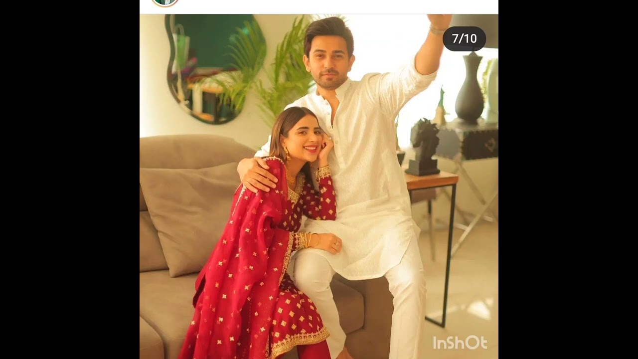 saboor ali beautiful first eid after wedding #sabooraly
