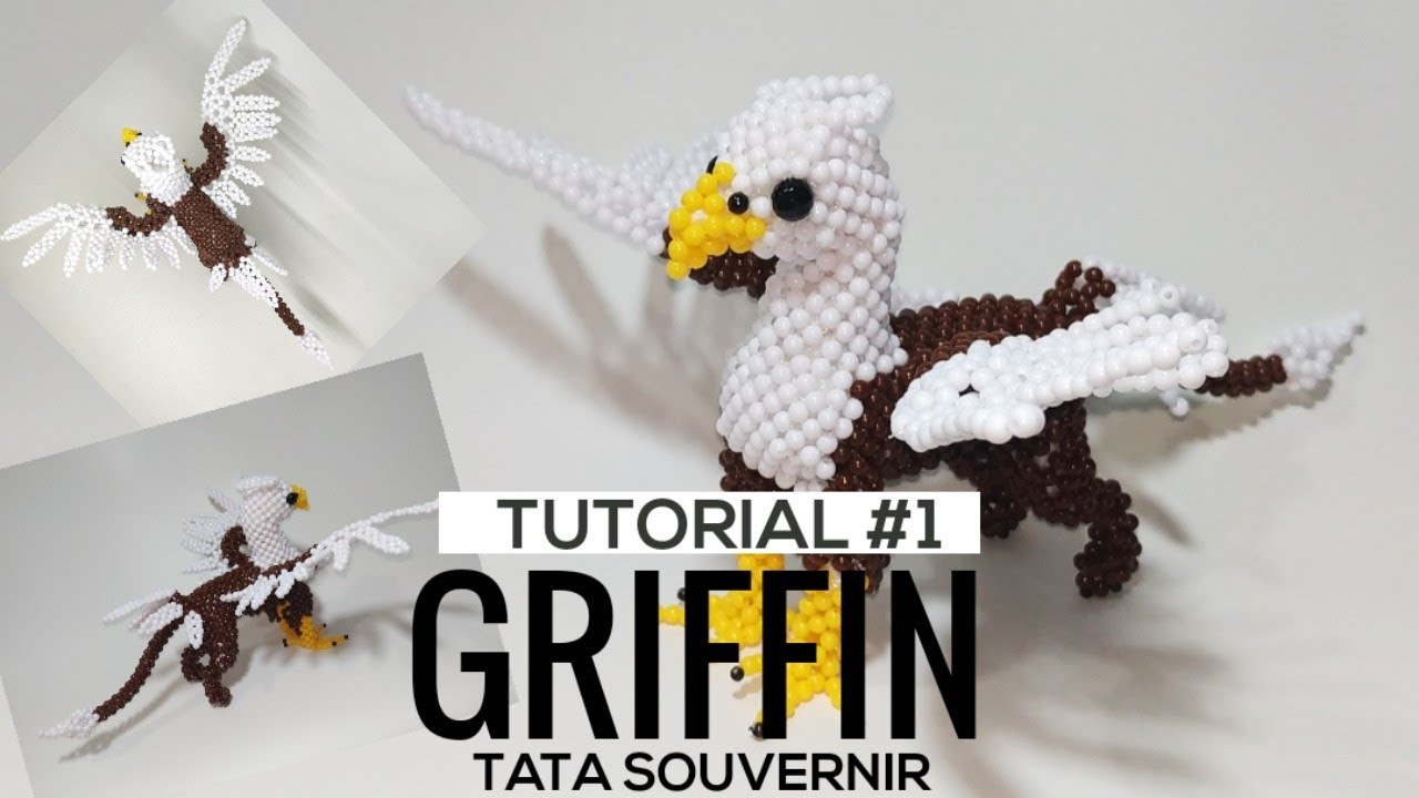 How to Bead Griffin Part 1/ Kerajinan Manik / Manik Mote / DIY /Miçangas Passo a Passo