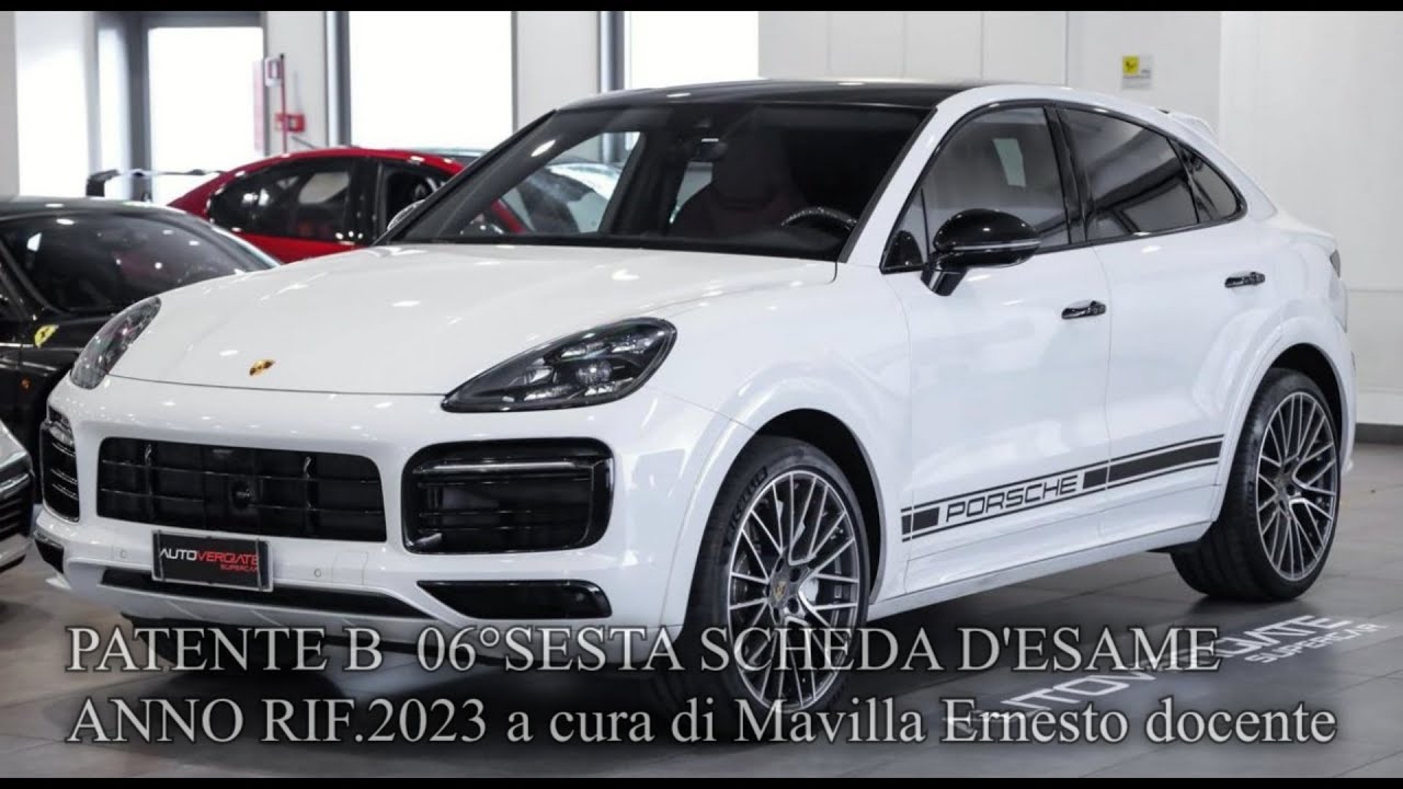 PATENTE B 06°SESTA SCHEDA D'ESAME ANNO RIF.2023
