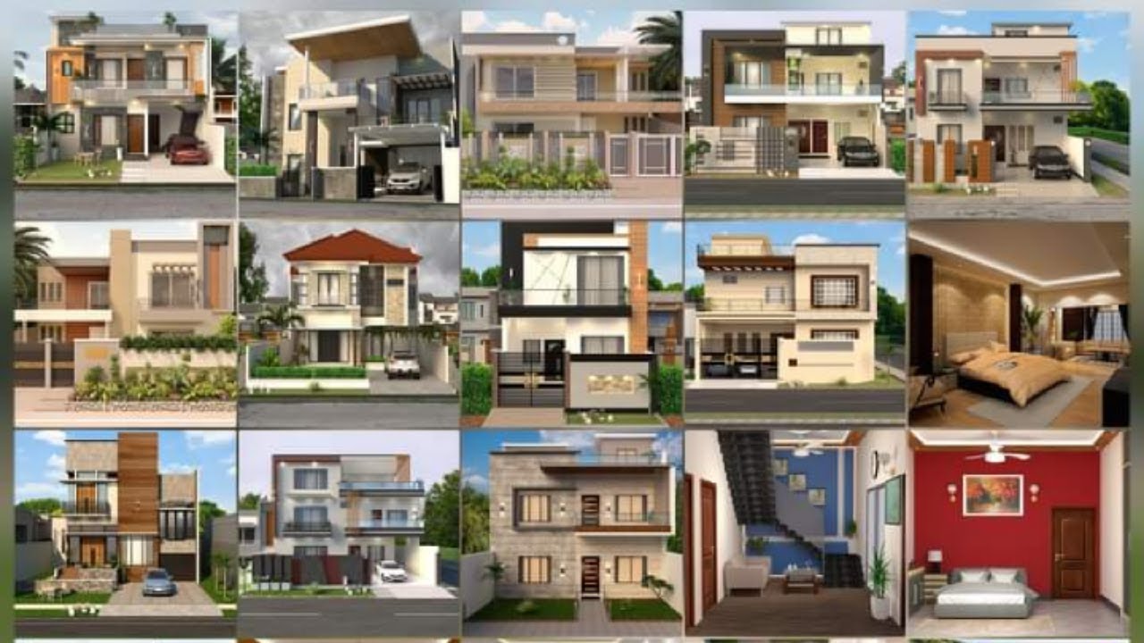 10 MARLA HOUSE 3D ELEVATIONS