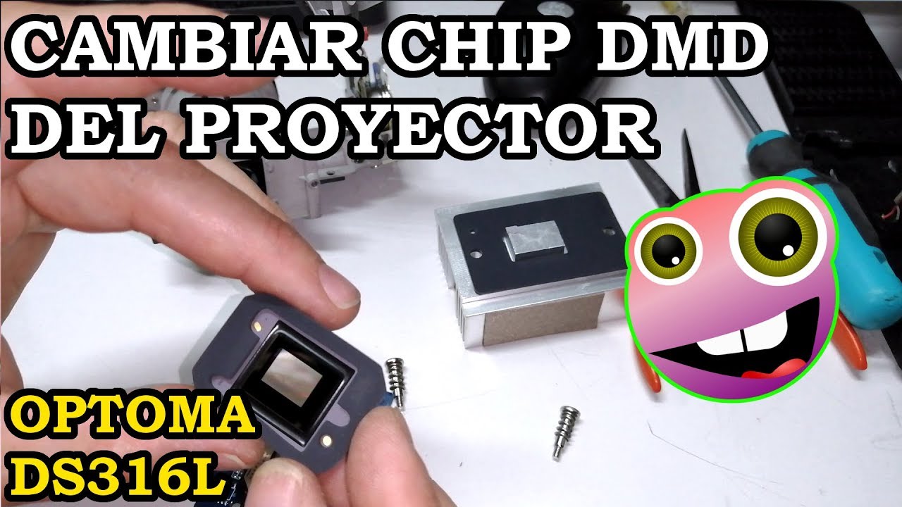 Cambiar Chip DMD de Proyector Optoma DS316L. Reparar Imagen con Pixeles Muertos. 163