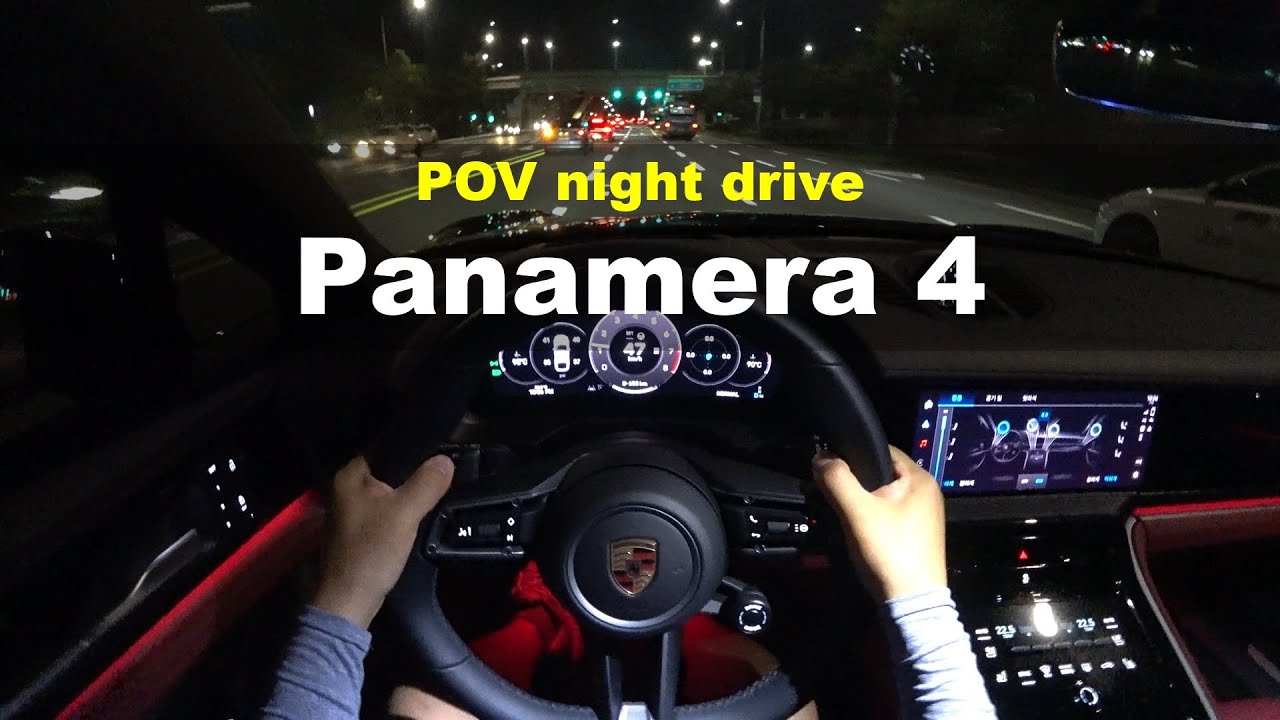 2024 Porsche panamera 4 POV night drive