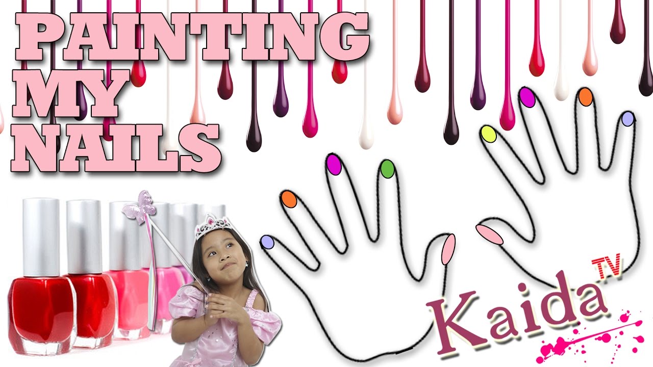 Painting my nails with different nail polish colors