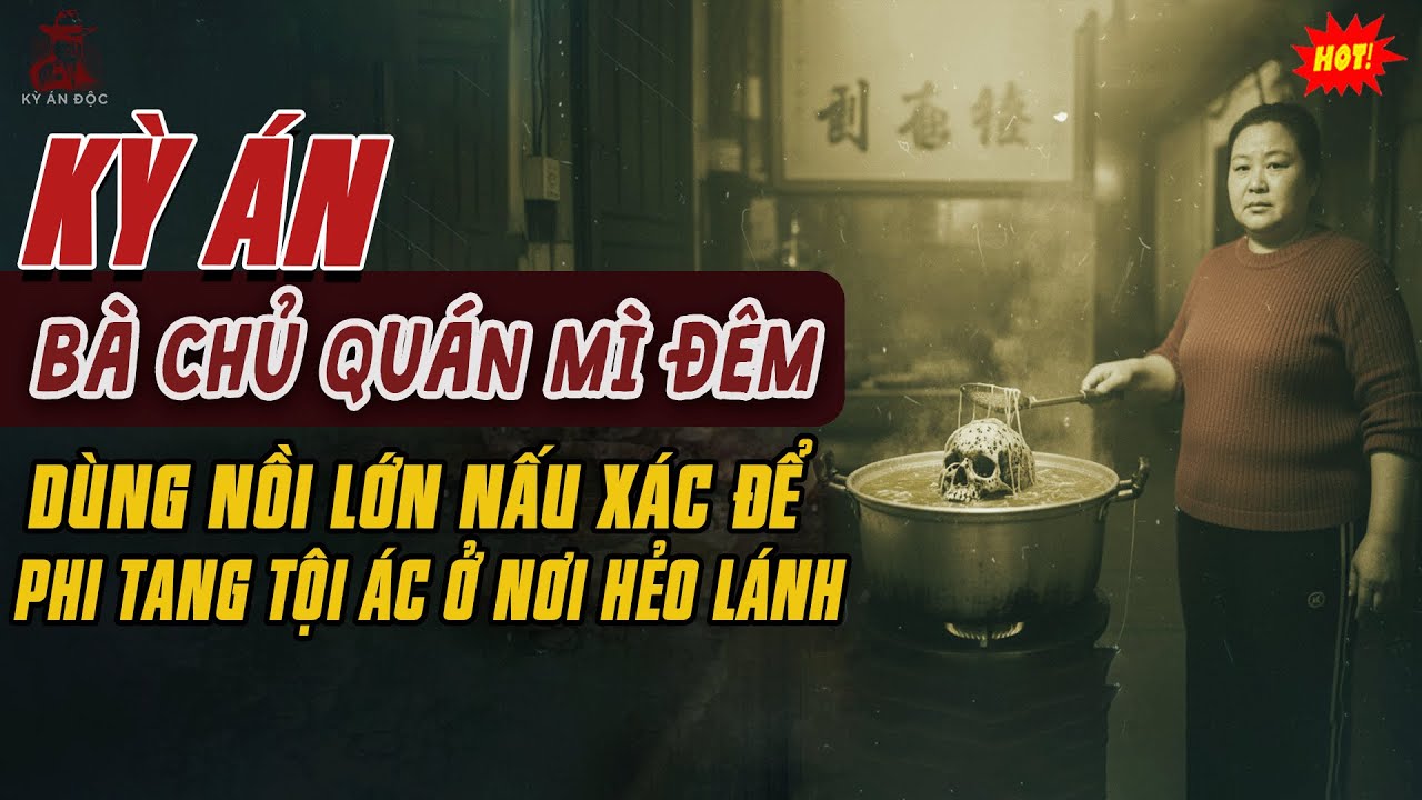 🚨Kỳ Án Trung Quốc: Bà Chủ Quán Mì Đêm Dùng Nồi Lớn NẤU XÁC Để Phi Tang Tội Ác Ở Nơi Hẻo Lánh