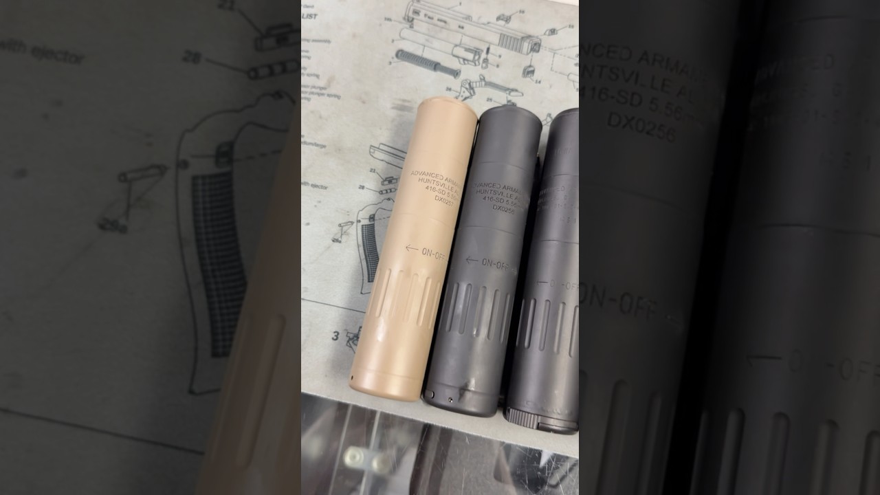 Rare AAC 416-SD and M4-2000 Suppressors #aac #416 #416sd #m42000 #suppressed