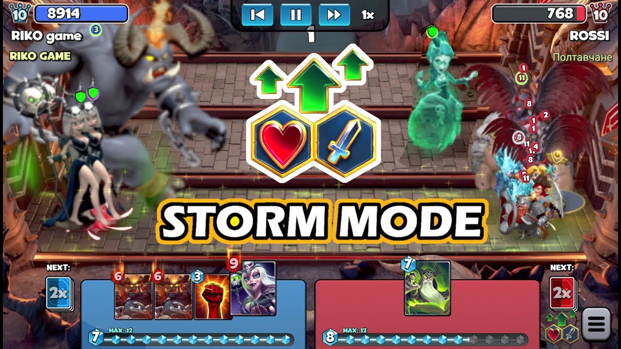 Castle Crush 😂 Funny moments 😂 Storm Mode 🚀🚀GamePlay Lvl 10 RGame
