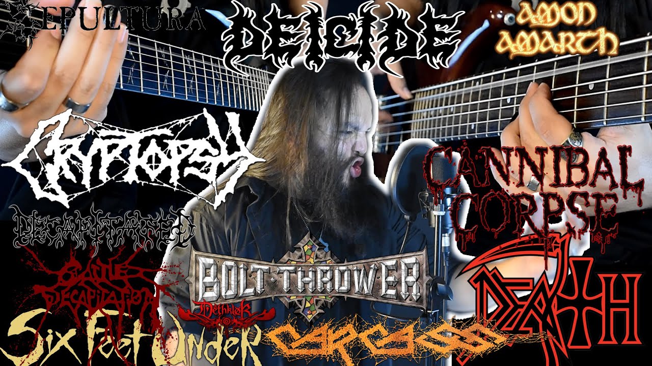 TOP 15 Death Metal Songs - Medley Cover - Randall Hammer (PART 2)