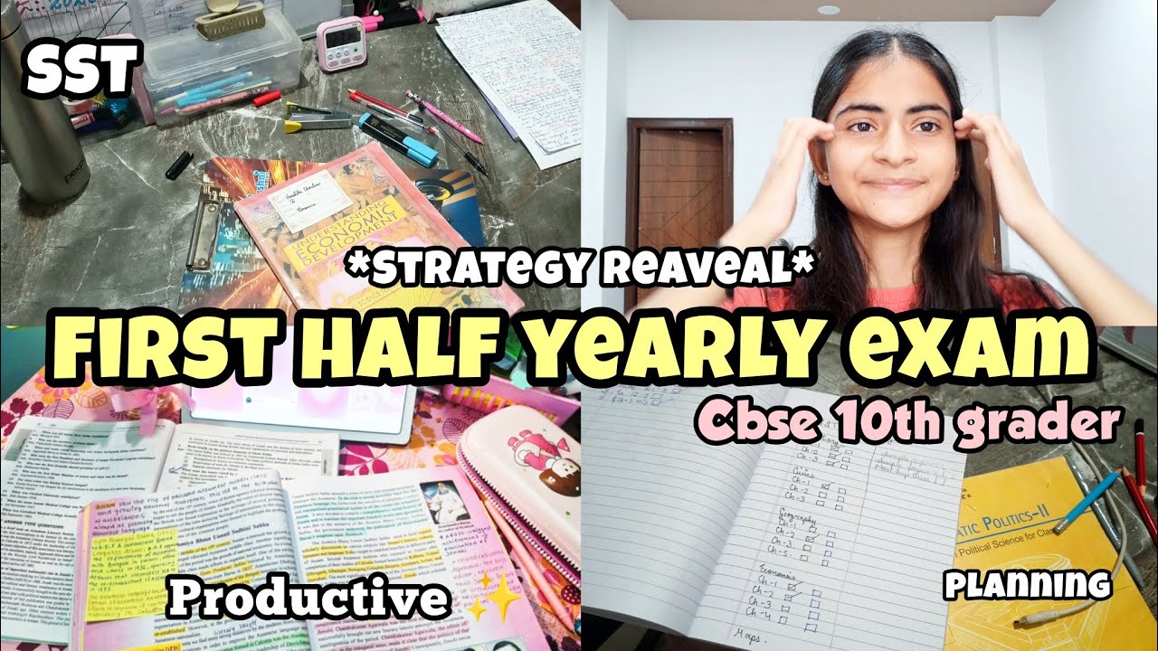 CBSE Class 10 Half Yearly Exam Strategy 2026 | How to Start Preparing? My prep for SST 🌟📚