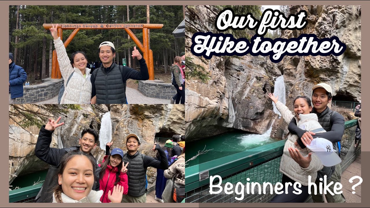 Our first hike together to Johnston Canyon/ Alberta vlog