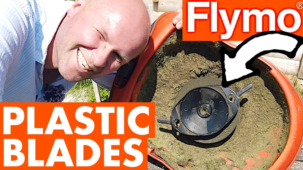 How to change Flymo PLASTIC BLADES: Mow n Vac, Minimo, Micro Lite, Hover vac mower instructions