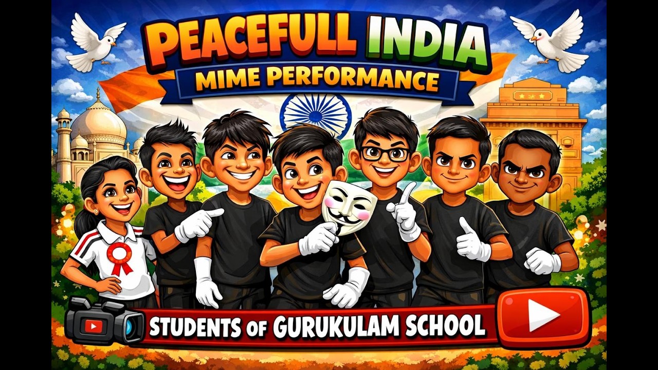 Peaceful India – Mime Performance | Gurukulam MHC & HR Sec School | Silver Jubilee Event