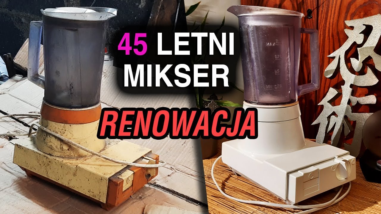 RENOWACJA , NAPRAWA STAREGO MIKSERA DOMOWEGO, 45 LAT PRL ROK PRODUKCJI 1977 r.
