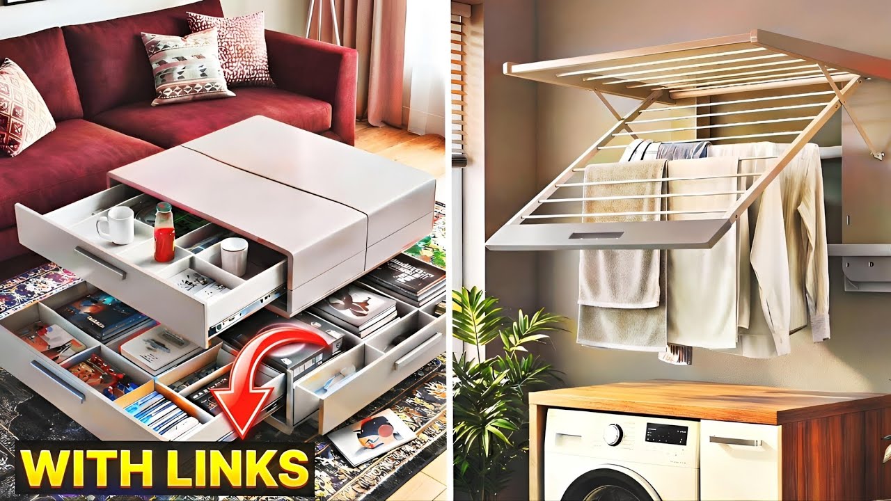 Top 20 AMAZON FINDS for TINY Apartments | Smart Space Saving Furniture Ideas [With Links]