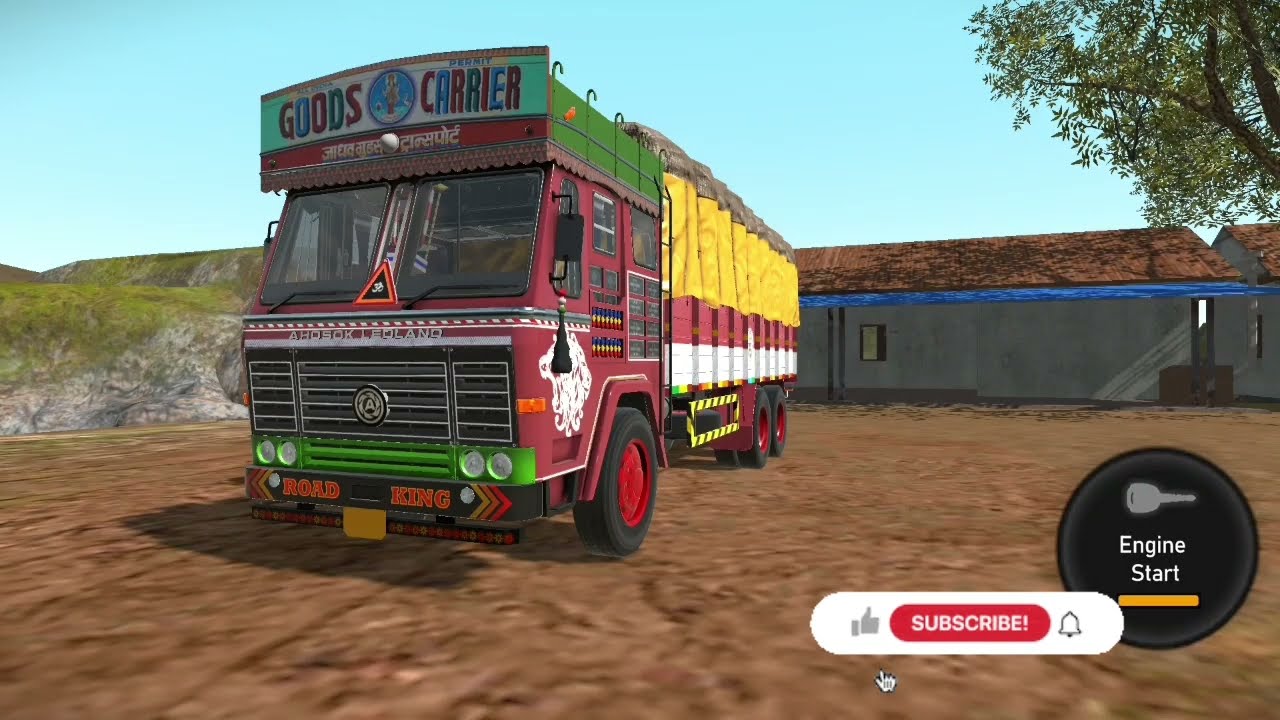INDIAN TRUCK SIMULATOR DRIVING || REAL TRUCK DRIVING FEEL || 