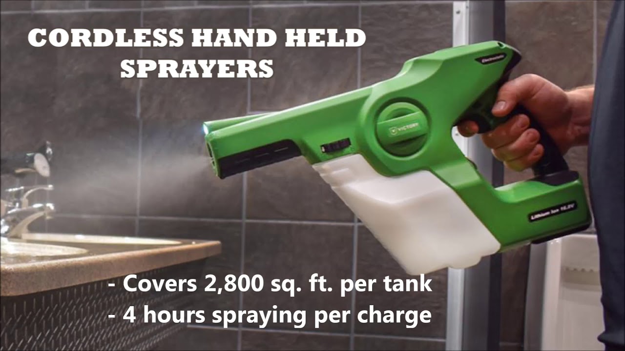 EPA Approved COVID-19 Disinfectant & Electrostatic Sprayers
