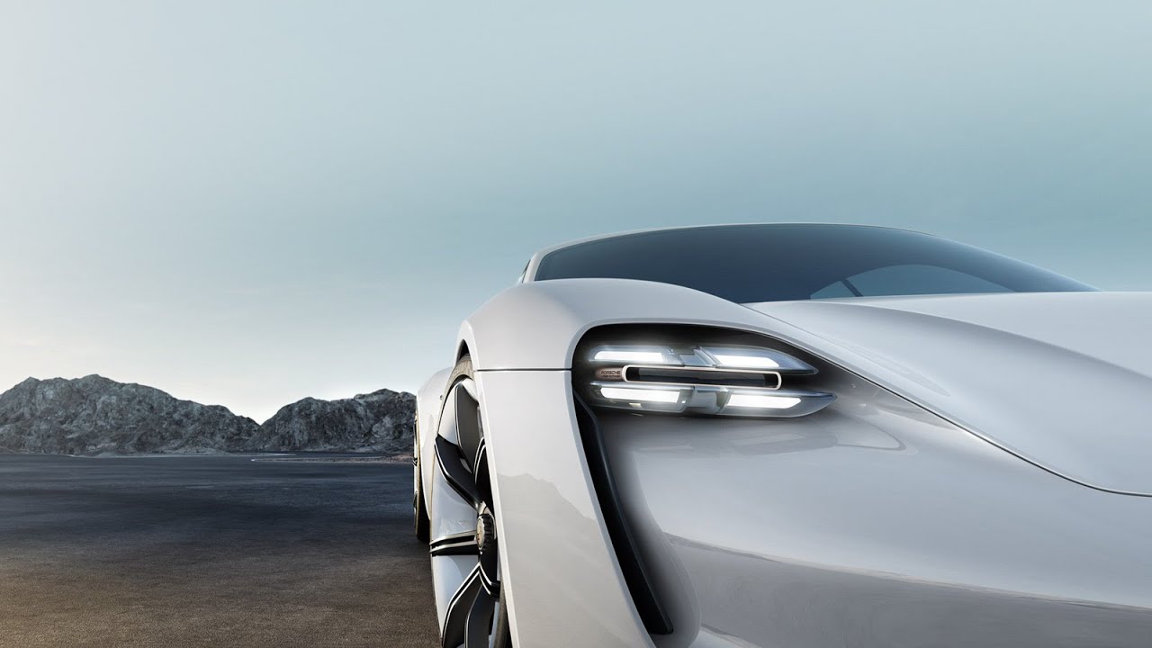Элетромобиль Porsche Mission E. 44 фото.