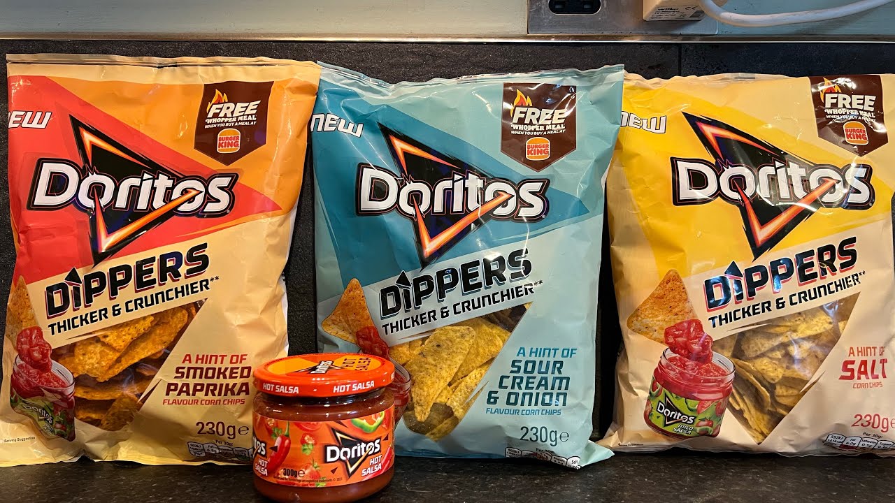 Doritos Dippers Sour Cream & Onion , Doritos Dippers A Hint Of Salt , Doritos Dippers Smoked Paprika