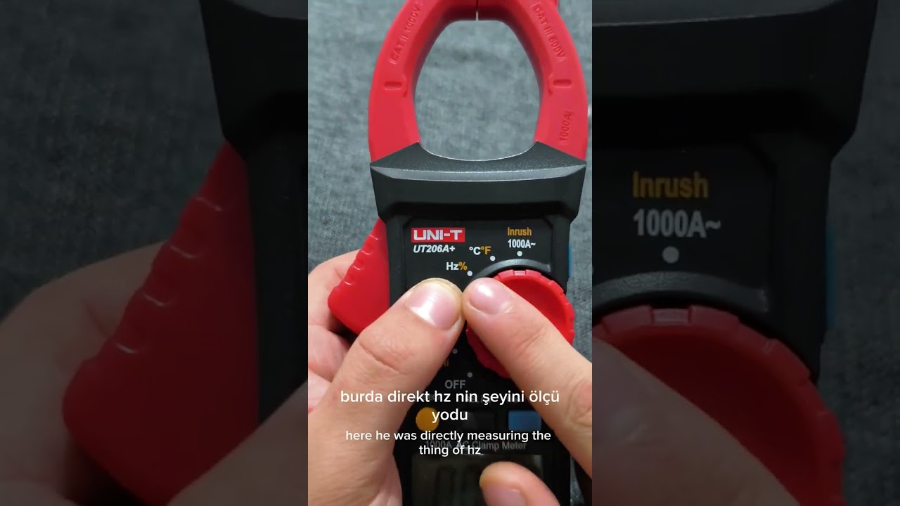 Ölçü aleti pens ampermetre anlatımı UNI-T UT206A+ 
