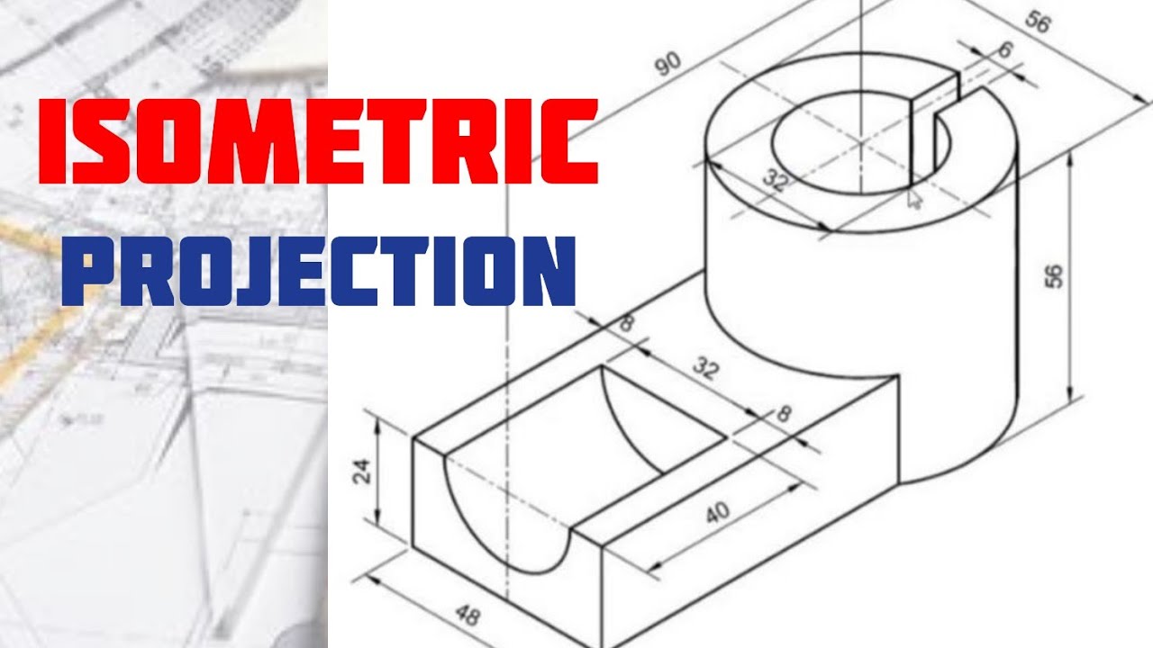 ISOMETRIC DRAWING IN | Technical drawing | Engineering drawing