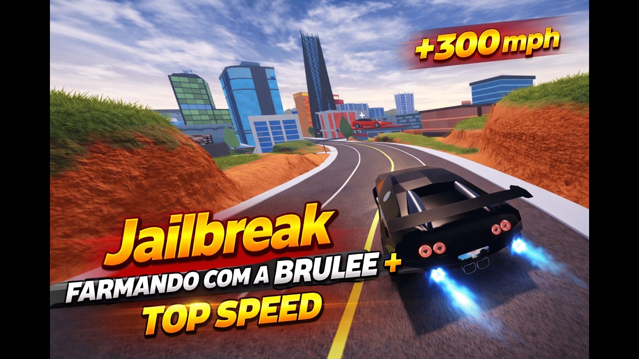 Farmando no JAILBREAK com a BRULEE ( BUGATTI ANTIGA E RARA 😮 )