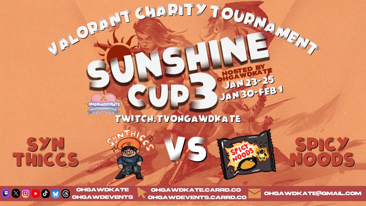 OHGAWDEVENTS | Sunshine Cup 3 | SynTHICCS VS Spicy Noods | Round 1 Match 4