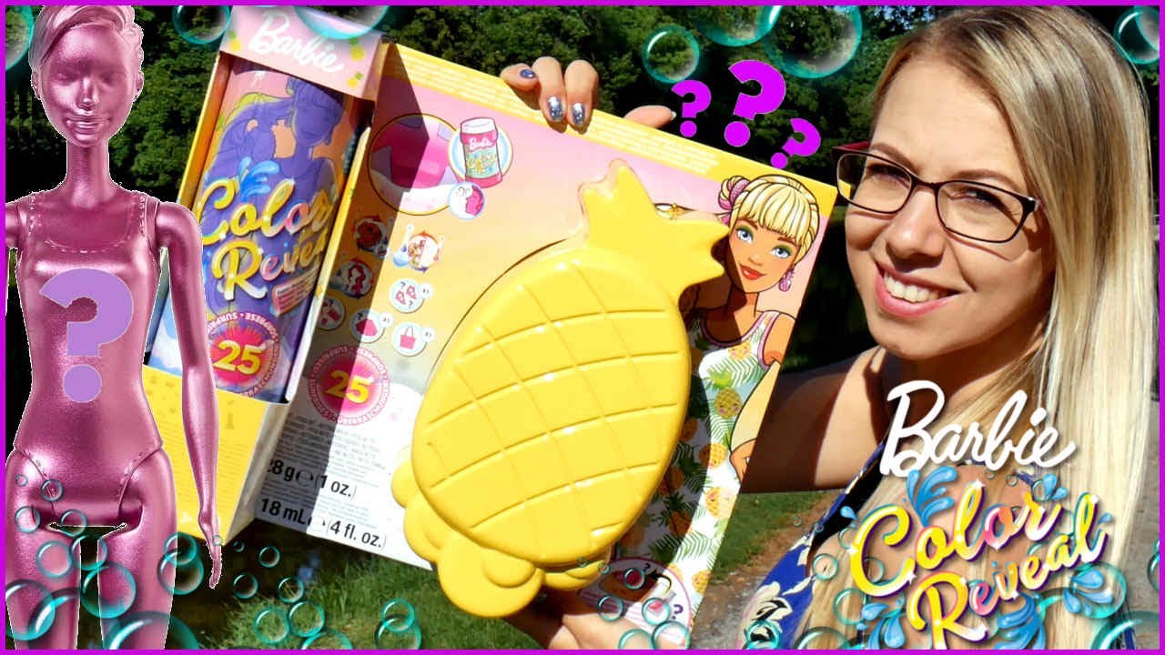BARBIE COLOR REVEAL WAKACYJNA PIANA ! ZESTAW z ANANASEM #barbie #barbiecolorreveal
