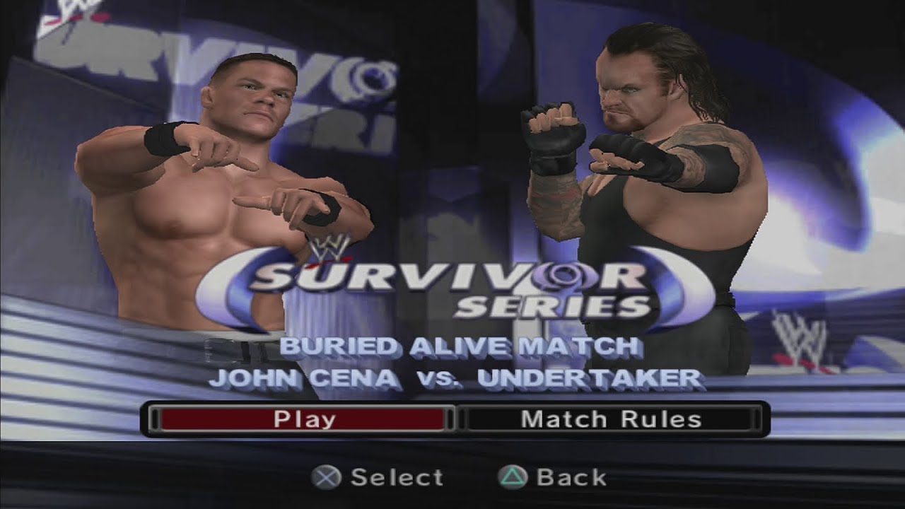 WWE SmackDown! против Raw 2006 | Сина против Гробовщика | Матч Buried Alive
