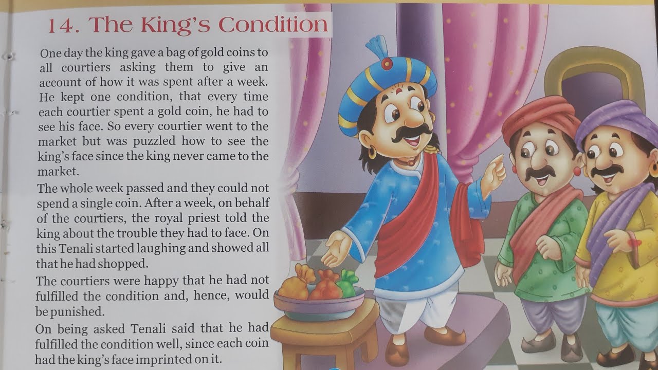 The King's condition || Tenali's English story || English translation in hindi ||