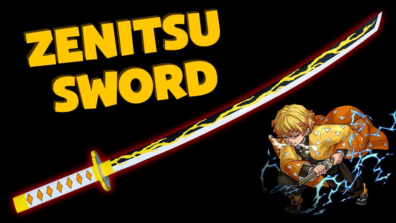 How to Make a Demon Slayer Agatsuma Zenitsu Sword || Paper Ninja Katana