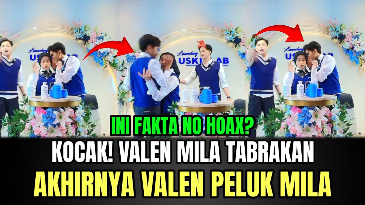 KOCAK! Valen Mila Lari Tabrakan, Akhirnya Valen Peluk Mila!