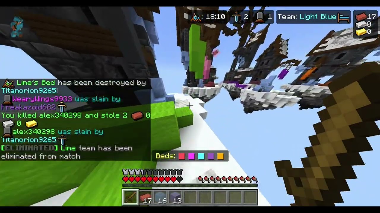 Autoclicking in Bedrock Bedwars