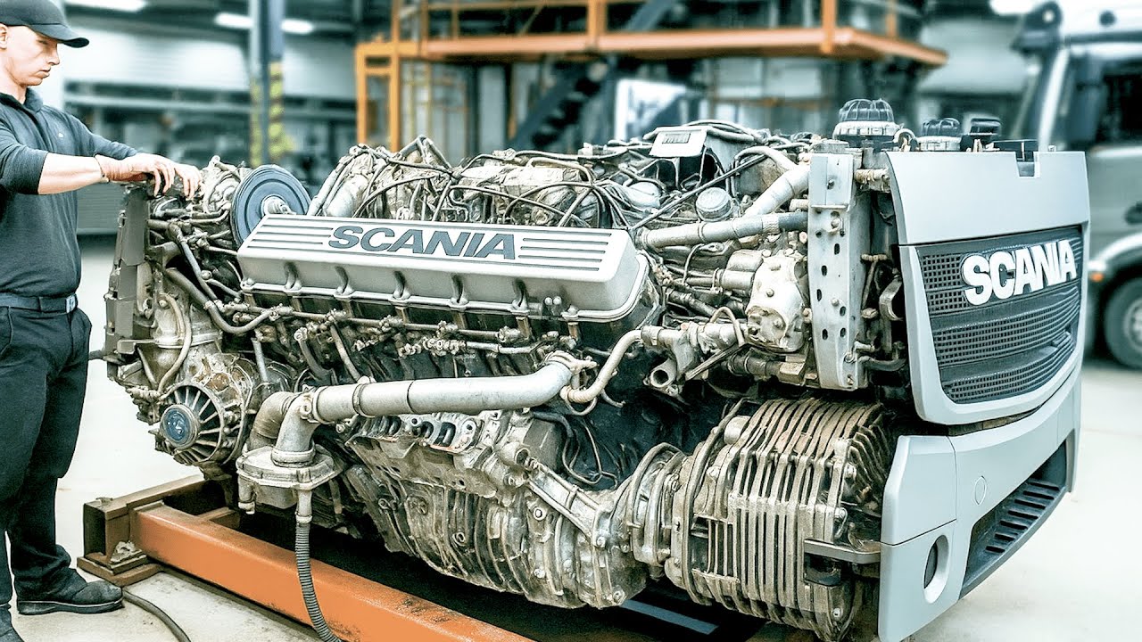 Man Fully Restores Scania Truck Engine after 1,400,000 KM | by @RAZBORGRUZ - РЕМОНТ ГРУЗОВИКОВ