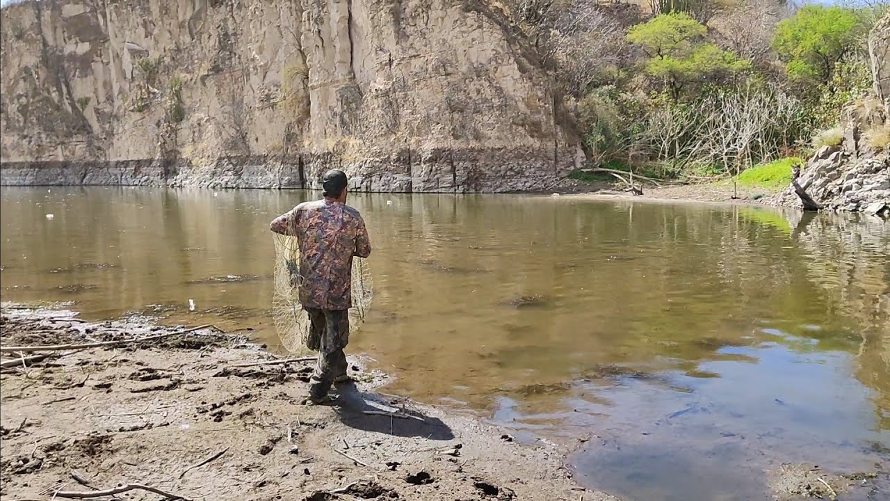 fuimos a buscar las de 4 kilos y las encontramos en este arroyo