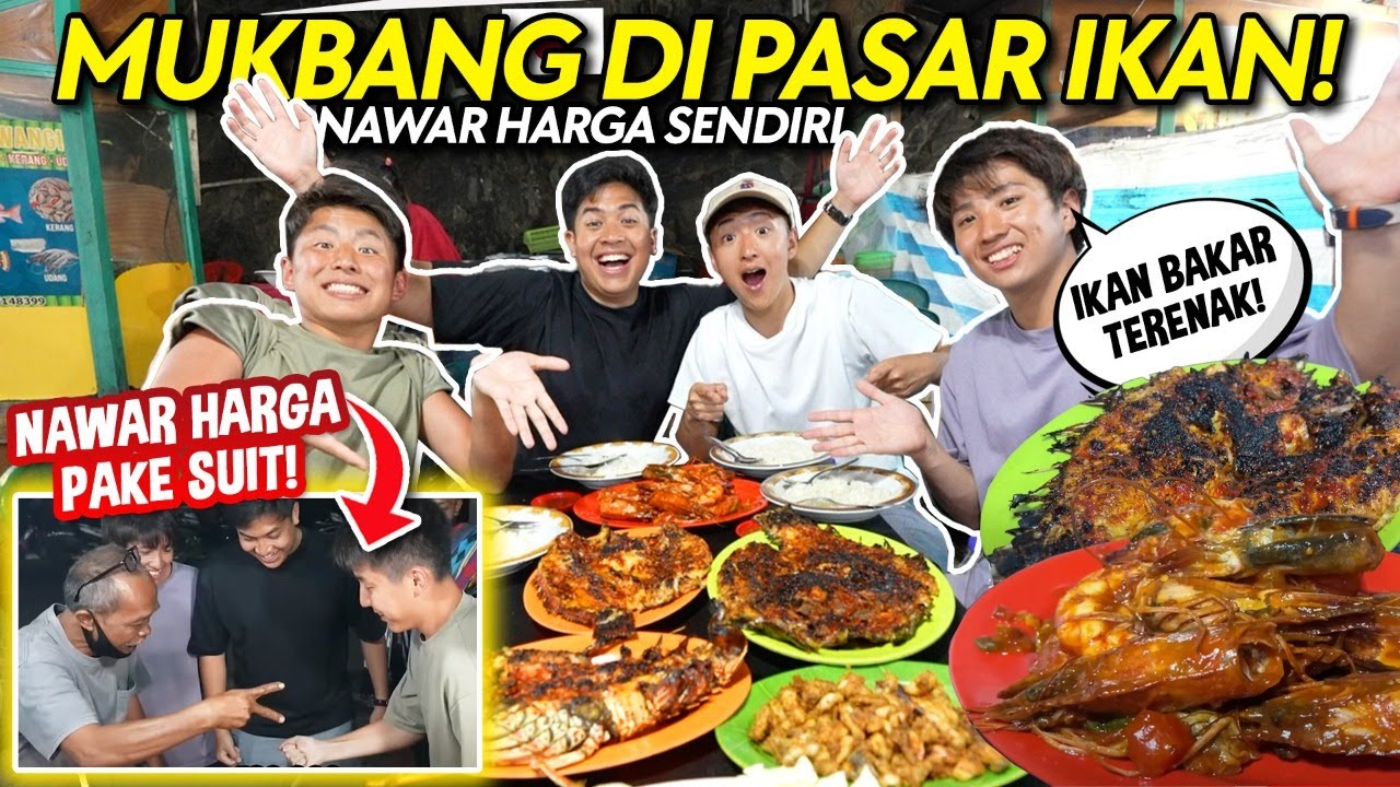 CHALLENGE WASEDABOYS NAWAR HARGA DI PASAR🤣 - MUKBANG SEAFOOD BAJO! | INDONESIA TRIP