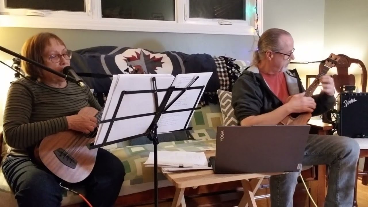 Bev and Mark play  Green River by Creedence Clearwater Revival on ukulele