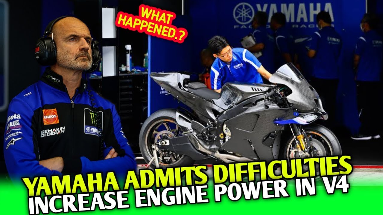 Yamaha admits difficulty in increasing engine power in V4 • MotoGP news today