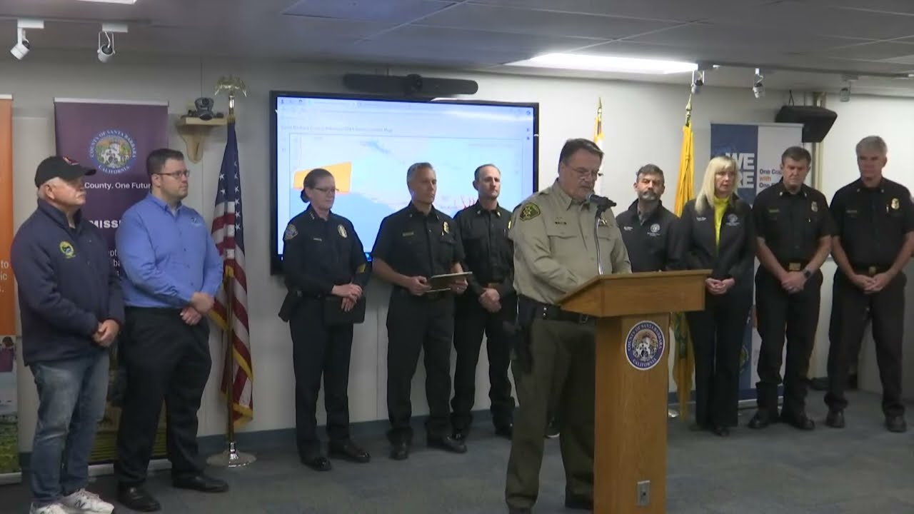 Santa Barbara County Storm Prep Press Conference