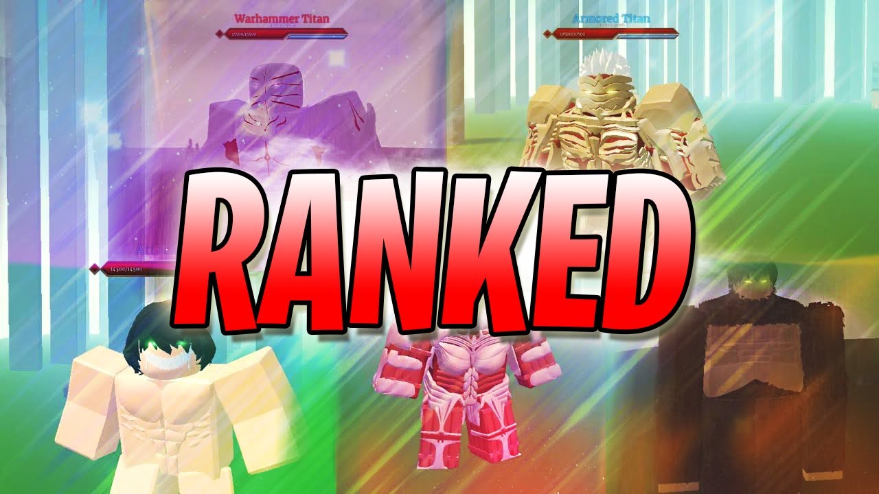 Ranking TITAN SHIFTERS in Titan Warfare!
